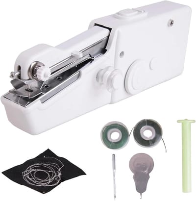 Handnaaimachine Mini - Draagbaar Naaigereedschap - Snelle Reparaties - Compact en Lichtgewicht - 205 cm Lengte - One Color