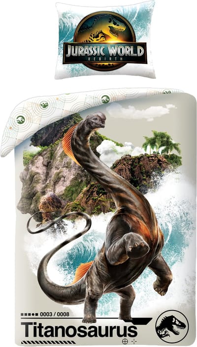 Jurassic World Dekbedovertrek Titanosaurus - 140 x 200 cm + 70 x 90 cm - Polyester
