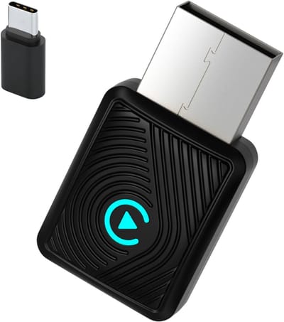 REN® Carplay dongle - Android Auto Dongle - Carlinkit - Zwart - 10cm x 7cm x 2cm