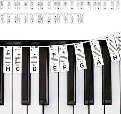 61 toetsen siliconen pianosticker zwart met opbergdoos