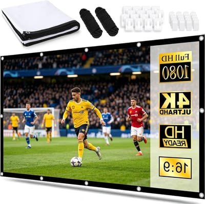 Projectiescherm - Beamerdoek - Thuisbioscoop Creëren - Kreukvrij Polyester - 150 inch - Wit