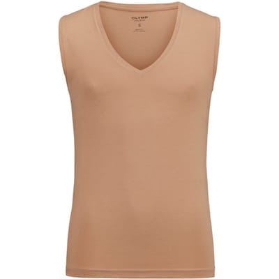OLYMP Level Five T-Shirt voor eronder, Body Fit, Caramel