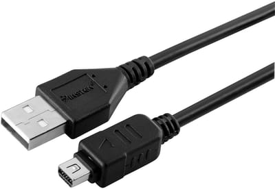 Dailygoody - Vervangende USB 12-pins kabel - Olympus compatibel - Duurzaam en betrouwbaar - 12-pins formaat - Voor camera's en digitale apparaten - Id