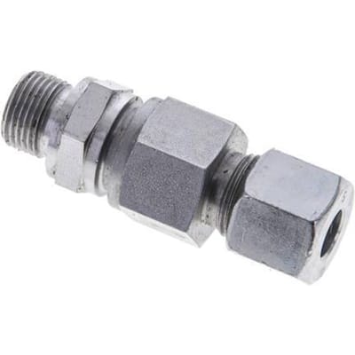 10S (M18x1.5) & G3/8'' Regeling-Uit Elektrolytisch verzinkt Stalen Terugslagklep Snijring Buitendraad 0.5-400 bar ISO 8434-1
