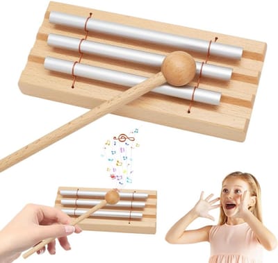 Energie Chime Singing Rod Drum Kit Percussie Instrumenten met Houten Stok voor Meditatie en Muzikale Educatie, Perfect Cadeau voor Kinderen