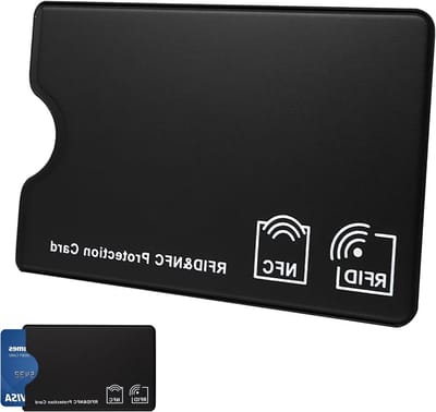 Beschermhoes voor Creditcards met RFID Bescherming, Veiligheid voor Bankkaarten en Contactloze Chips, Zwart, 1 Stuk