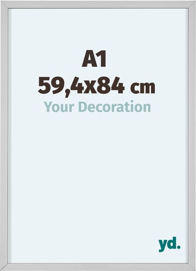 Your Decoration - Fotolijst A1 59,4x84 cm - Aluminium - Wit - Virginia