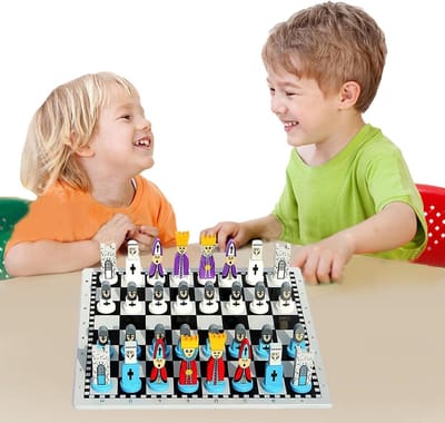 Houten Schaakset - Reis schaakbord - Strategisch Spel - Magnetisch en Opvouwbaar - 30 cm - Natuurlijk Hout
