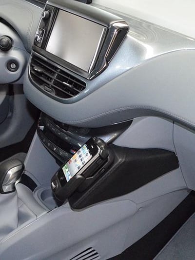 Kuda houder geschikt voor Peugeot 208 2012-2019 Kleur: Zwart