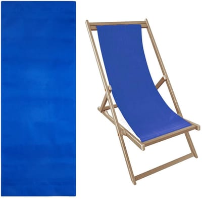 Dailygoods- Vervangingsstoffen 115 x 43 cm - Vervangingscanvas - Slingstoelen - Klapstoel - Outdoor - Tuin/terras - Stoelhoes