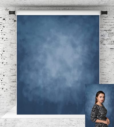 Dailygoods- Fotografie Achtergrond Professionele Microfiber Textuur - Blauwe Achtergrond - 1,5 x 2,2 m - Verloop Achtergrond - Studio Achtergrond - Hoogwaardige Kwaliteit - Achtergronddoek