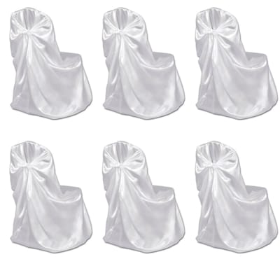 vidaXL - Bruiloft - Stoelhoes - Wit - (6 - stuks)