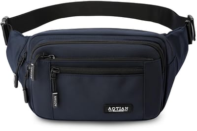 Dailygoods - Aucuu Heuptas voor heren en dames, met ritssluiting, multifunctionele heuptas, 5 vakken per stuk, voor outdoor, sport, wandelen, kamperen, fietsen