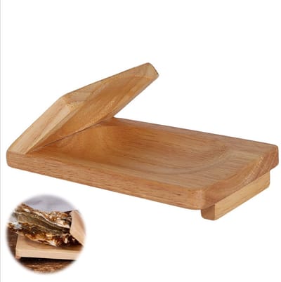 Dailygoods- Oesteropener Houten Houder - Oester Shucker - Zeevruchten Tool - Keuken Accessoire - Praktisch Gereedschap - Compact 13x8.2x5cm - Oesterklem