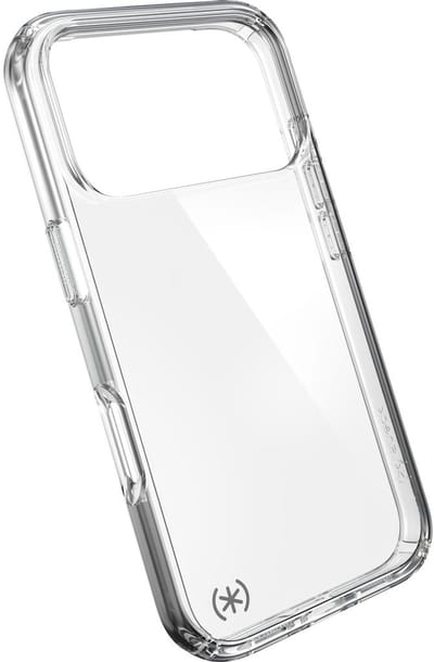 Speck hoesje geschikt voor Apple iPhone 17 Pro - Slank - Kristalhelder - Valbescherming gecertificeerd tot 4 meter - Microban Antibacterieel - Presidio Perfect Clear lijn - Transparant