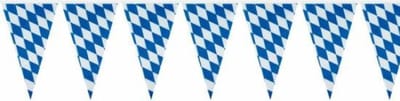 Oktoberfest Vlaggenlijn blauw/wit Beieren 4 m