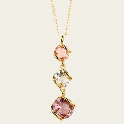 Andrea Marazzini Bubble Iris swarovski kristallen ketting hanger + 45 cm ketting