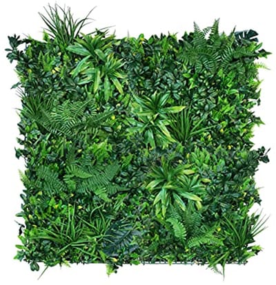 Hyperrealistische Plantenwand 1m x 1m voor Binnen en Buiten | Kunstplanten Wanddecoratie
