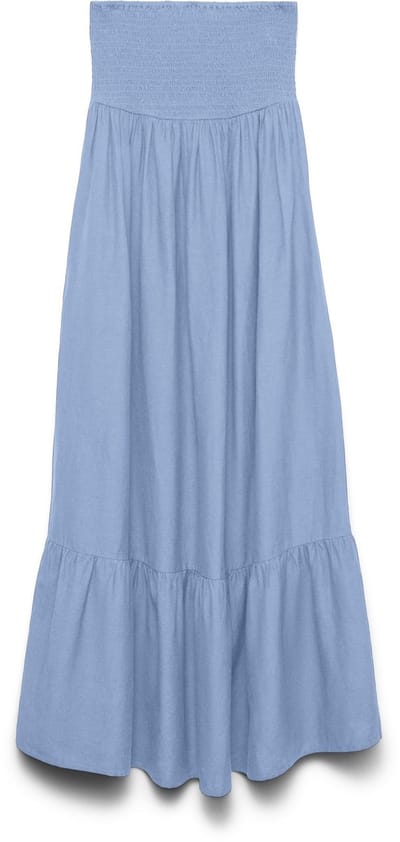 Vero Moda Awalisa Bandeau Ankle Mouwloze Midi-jurk Blauw L Vrouw