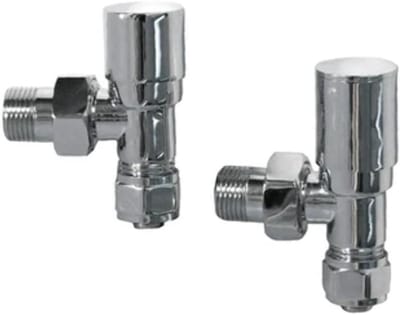 Radiator Ventiel - Verwarming Accessoire - Centrale Verwarming - Meerlaagse Coating - 1/2 x 16mm - Chroom