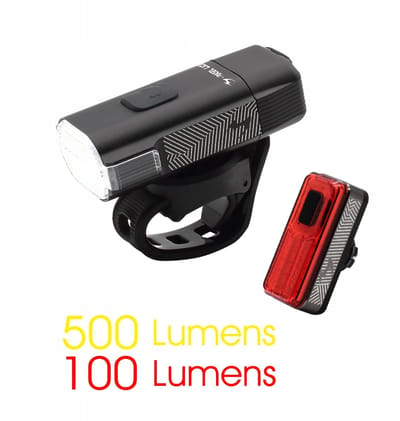 Moon Rigel Lite & Helix Lite Fietsverlichtingsset - 500 & 100 Lumen
