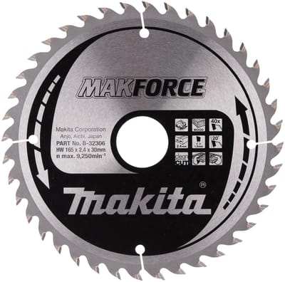 Makita B-32306 Cirkelzaagblad Hout | Makforce | 165 x 30 mm | 40-tands