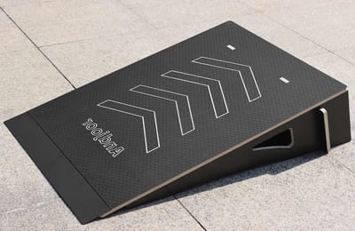 Skateboard Ramp - Bike Scooter Ramp - Stunt Oefenen - Extra Breed Ontwerp - 60cm Breed - Zwart