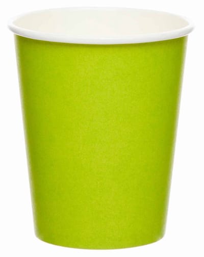 8 groene limoen papieren bekers 237ml