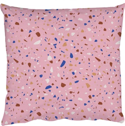Sierkussens - Kussentjes Woonkamer - 50x50 cm - Terrazzo - Patroon - Kleurrijk - Roze