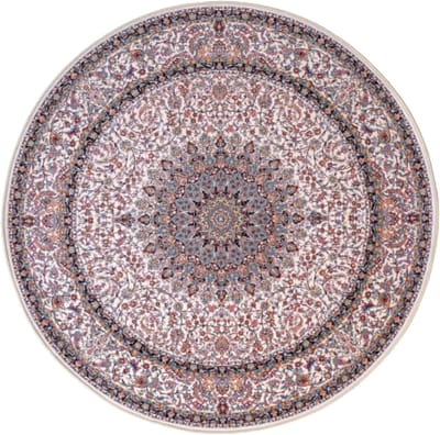 SusaStyle Perzisch Vloerkleed – Shahkar Cream – Tapijt 150 cm – Rond
