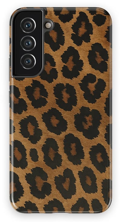 DripCase Luipaard Hoesje Samsung Galaxy S22 Plus | Backcover met Mag | Hoesje met Dierenprint Samsung Galaxy S22 Plus Leopard Dark
