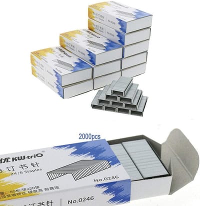 Nietjes Metaal - Sterke nietjes - Papier nieten - Roestwerende behandeling - 2000 stuks - Zilver