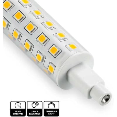 HOFTRONIC R7S LED Lamp - Dimbaar - CRI 90 Uitstekende Kleurweergave - 9 Watt 1000 Lumen - 2700K Warm wit licht - Vervangt 75 Watt - 15.000 Branduren