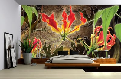 Poster | Groen , Rood | 104 x 70,5 cm