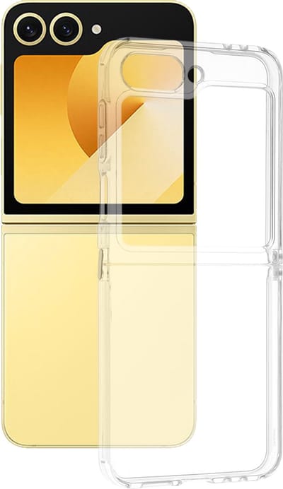 Hoesje geschikt voor Samsung Galaxy Z Flip 7 FE / Z Flip 6 - Techsuit Clear Silicone Back Cover - Transparant
