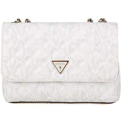 GUESS schoudertas Giully II 2 Comp Convertible Flap Bag Cream White wit