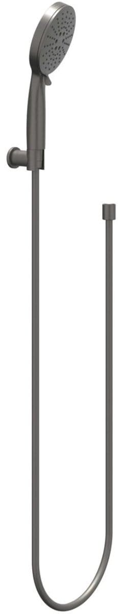 IVY Handdoucheset - 3-Standen Handdouche - Verstelbare Wandsteun - Doucheslang 120 cm - Geborsteld Metal Black PVD
