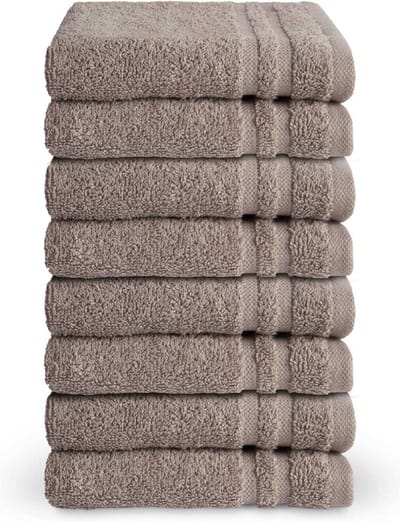 Byrklund gastendoekjes 30x50 - set van 8 - Hotelkwaliteit - Taupe