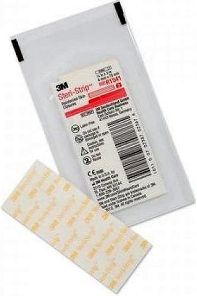 Steristrip 6 x 75mm (Rood) 3M - Wondhechtstrip - Steriel