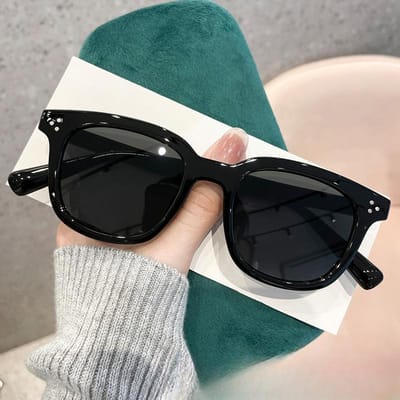 Ronde Rijstnagel Koreaanse Retro Zonnebril Modetrend Vrouwelijke Persoonlijkheid UV Zonnebril.