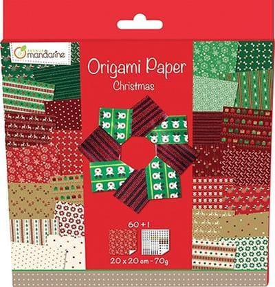 Origami papier Christmas , 60 vel 70g 20 x 20 cm - met motief