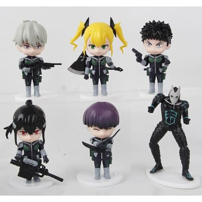 6 pièces/set Kaiju No.8 Anime Hibino Kafka Figurine Modèle de Monstre Jouet Collection Périphérique Dessin Animé Figurine d'Action Décorations de Bureau gray