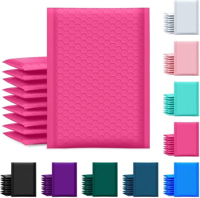 Bubblemailer 15 x 25 cm - 100 stuks fuchsia beschermende verzendzakken met bubbels