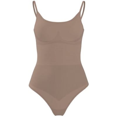 ESMARA Corrigerende dames body, seamless (Beige, S (36-38))
