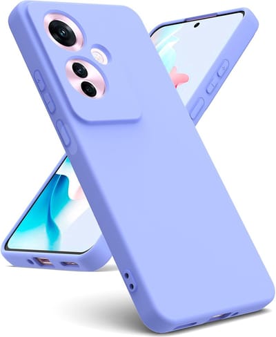Casemania Hoesje Geschikt voor Oppo Reno 11F - Reno 11 F - Paars - Liquid Siliconen Back Cover