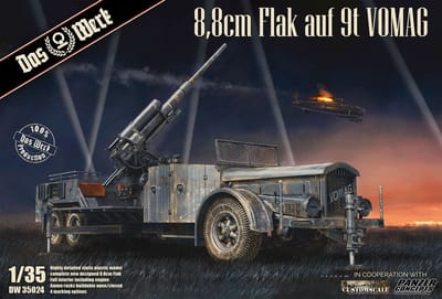 Das Werk Modelbouwpakket Militaire voertuigen - 35024 8,8 cm Flak on a 9t VOMAG Plastic - 1:35 - Modelbouw