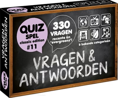 Vragen & Antwoorden #11 - quizpuzzels - pocketformaat Vragenspel - Kaartspel - Quizspel / Trivia Quiz / Aanvulset / Uitbreiding - 330 NIEUWE NEDERLANDSE VRAGEN!