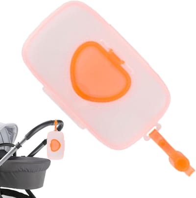 Babydoekjes Dispenser - Draagbare Houder - Doekjes Georganiseerd - Innovatief Dekselontwerp - 225 x 135 cm - Oranje