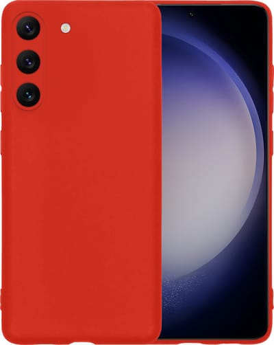 Hoesje - Geschikt voor Samsung Galaxy S23 - Sterk & Shockproof - Siliconen Case - Hoes Cover - Telefoonhoes - Rood