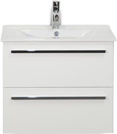 Seville Badmeubelset 60 cm - Wit Hoogglans - Keramische Wastafel Wit Enjoy